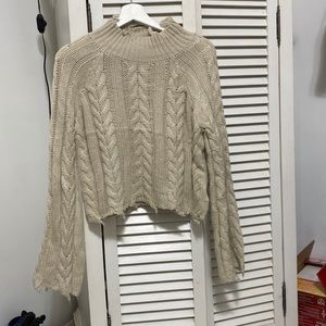 Tan knitted sweater